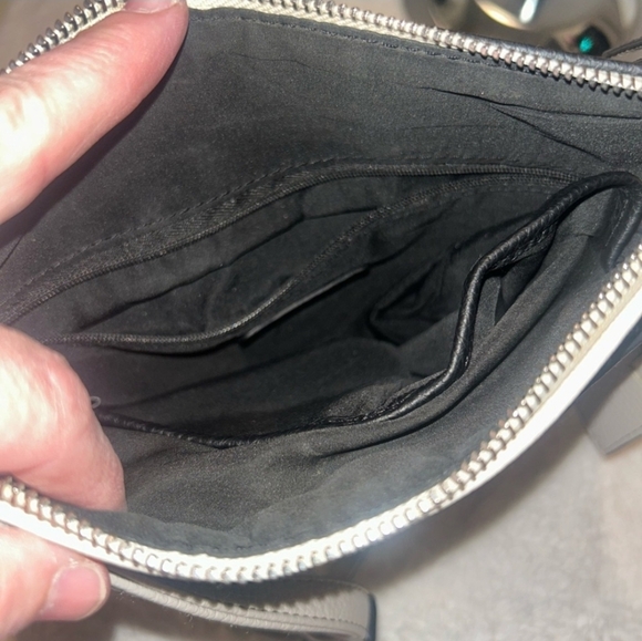 BAG & BOBBLES 9 West Black and White Crossbody Bag & Extras - Picture 5 of 13